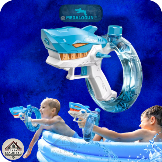 MegaloGun™ Pistola de agua automática de Megalodón